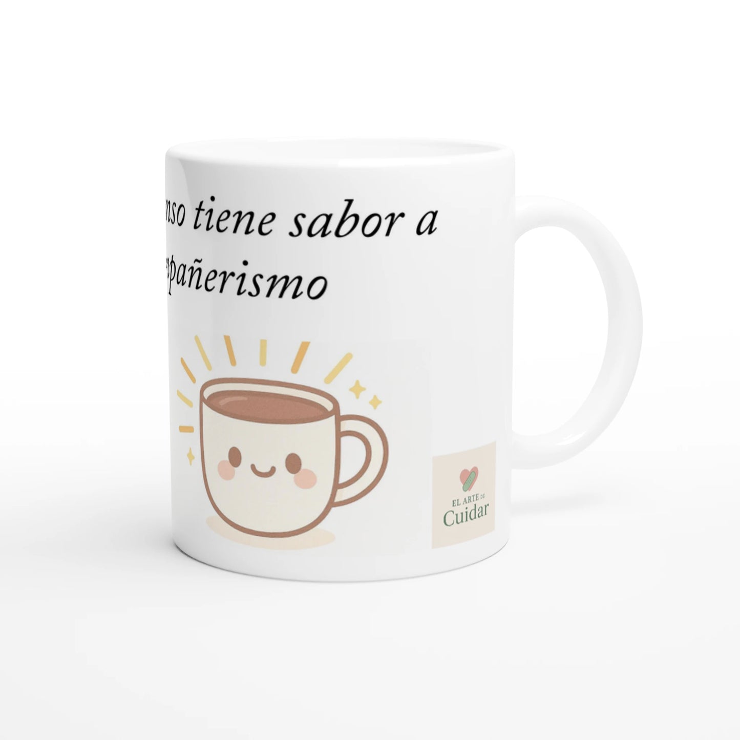 Taza de cerámica 11 oz con diseño de sanitarios agotados tomando café, regalo gracioso para turnos largos.